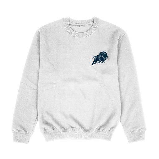 Howard University Bison Hand Sketched Vive La Fete Impressions Artwork Womens  White Crewneck Sweatshirt