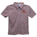 Hampden Sydney Tigers Embroidered Maroon Stripes Short Sleeve Polo Box Shirt