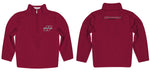 Henderson State Reddies Vive La Fete Logo and Mascot Name Womens Red Quarter Zip Pullover - Vive La Fête - Online Apparel Store