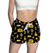 Idaho Vandals Repeat Print Hand Sketched Vive La Fete Impressions Artwork Womens Black Lounge Shorts