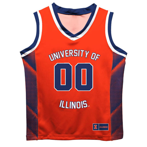 Illinois Fighting Illini Vive La Fete Game Day Orange Boys Fashion Basketball Jersey - Vive La Fête - Online Apparel Store