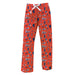 Illinois Fighting Illini Repeat Print Hand Sketched Vive La Fete Impressions Artwork Womens  Orange  Lounge Pants