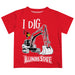 Illinois State University Redbirds Vive La Fete Excavator Boys Game Day Red Short Sleeve Tee