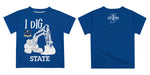 Indiana State Sycamores Vive La Fete Excavator Boys Game Day Blue Short Sleeve Tee - Vive La Fête - Online Apparel Store