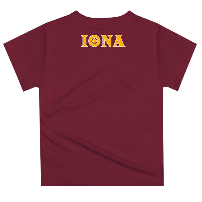 Iona College Gaels Vive La Fete Excavator Boys Game Day Maroon Short Sleeve Tee - Vive La Fête - Online Apparel Store