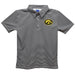 Iowa Hawkeyes Embroidered Black Stripes Short Sleeve Polo Box Shirt