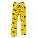 Iowa Hawkeyes Repeat Print Hand Sketched Vive La Fete Impressions Artwork Womens  Gold  Lounge Pants