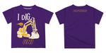 Northern Iowa Panthers Vive La Fete Excavator Boys Game Day Purple Short Sleeve Tee - Vive La Fête - Online Apparel Store