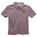 Iowa State Cyclones ISU Embroidered Maroon Stripes Short Sleeve Polo Box Shirt