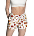 Iowa State Cyclones ISU Repeat Print Hand Sketched Vive La Fete Impressions Artwork Womens White Lounge Shorts