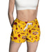 Iowa State Cyclones ISU Repeat Print Hand Sketched Vive La Fete Impressions Artwork Womens Gold Lounge Shorts