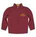 Iowa State Cyclones ISU Vive La Fete Women Solid Maroon Quarter Zip Pullover Sleeves