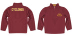 Iowa State Cyclones ISU Vive La Fete Women Solid Maroon Quarter Zip Pullover Sleeves - Vive La Fête - Online Apparel Store