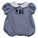 Jackson State University Tigers Embroidered Navy Girls Baby Bubble Short Sleeve