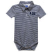 Jackson State University Tigers Embroidered Navy Stripes Stripe Knit Polo Onesie