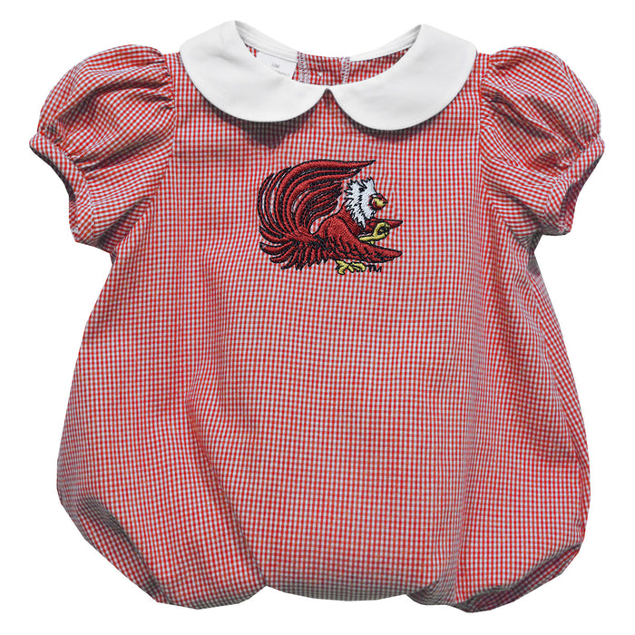 Jacksonville State Gamecocks Embroidered Cardinal Red Girls Baby Bubble Short Sleeve