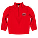 JSU Gamecocks Vive La Fete Logo and Mascot Name Womens Red Quarter Zip Pullover