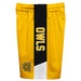 Kennesaw State Owls Vive La Fete Game Day Gold Stripes Boys Solid Black Athletic Mesh Short - Vive La Fête - Online Apparel Store