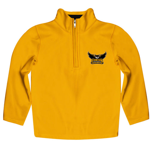 Kennesaw State University KSU Owls Vive La Fete Game Day Solid Gold Quarter Zip Pullover Sleeves