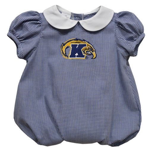 Kent State Golden Flashes Embroidered Navy Girls Baby Bubble Short Sleeve