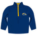 Kent State Golden Flashes Hand Sketched Vive La Fete Impressions Artwork  Blue Quarter Zip Pullover V1