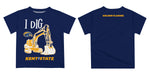 Kent State Golden Flashes Vive La Fete Excavator Boys Game Day Blue Short Sleeve Tee - Vive La Fête - Online Apparel Store