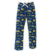 Kent State Golden Flashes Repeat Print Hand Sketched Vive La Fete Impressions Artwork Womens  Blue  Lounge Pants