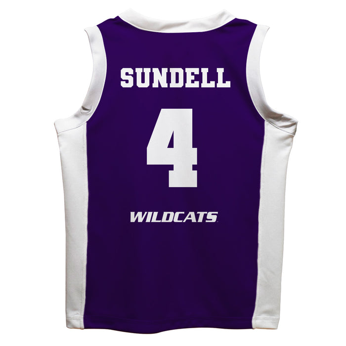 Kansas State University Wildcats K-State Vive La Fete Serena Sundell Game Day Purple Boys Basketball Jersey