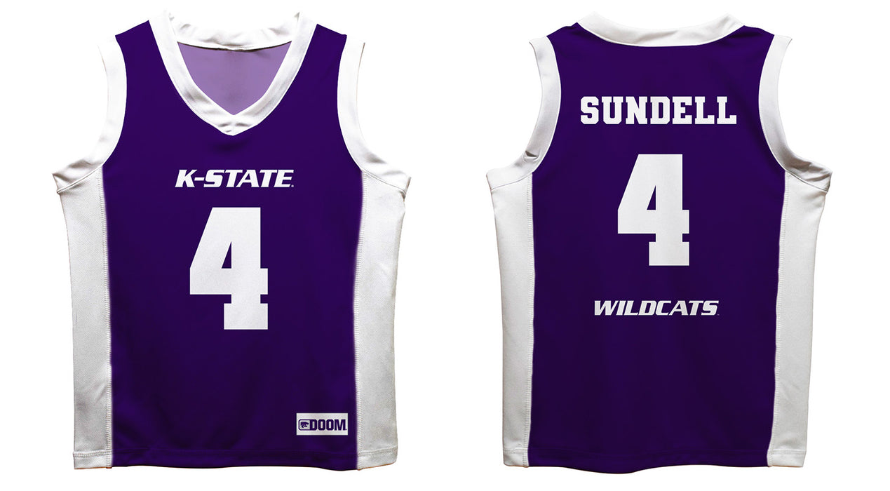 Kansas State University Wildcats K-State Vive La Fete Serena Sundell Game Day Purple Boys Basketball Jersey