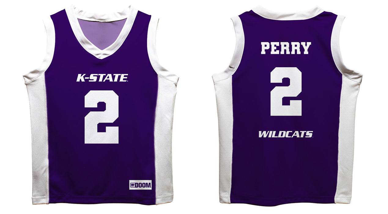 Kansas State University Wildcats K-State Vive La Fete Tylor Perry Game Day Purple Boys Basketball Jerse