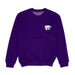 Kansas State University Wildcats K-State Hand Sketched Vive La Fete Impressions Artwork Womens  Purple Crewneck Sweatshi