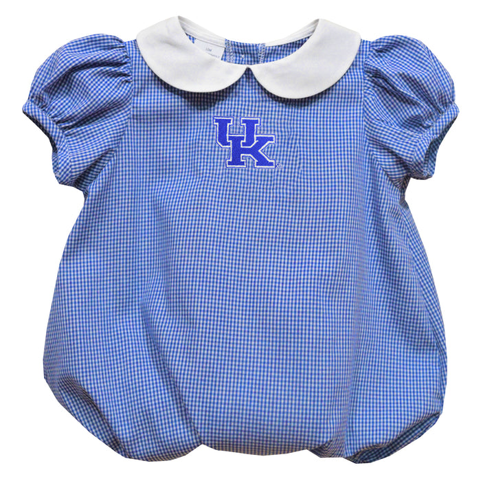 Kentucky Wildcats Embroidered Royal Girls Baby Bubble Short Sleeve