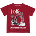 Lafayette Leopards Vive La Fete Excavator Boys Game Day Maroon Short Sleeve Tee