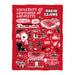 Louisiana at Lafayette Cajuns Red Hand Sketched Vive La Fete Impressions Artwork Plush Soft Minky Blanket 36 x 48