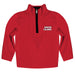 Louisiana at Lafayette Cajuns Hand Sketched Vive La Fete Impressions Artwork  Red (Vermilion) Quarter Zip Pullover V1