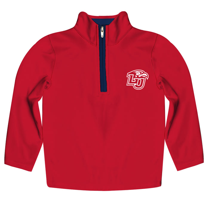 Liberty Flames Hand Sketched Vive La Fete Impressions Artwork  Red Quarter Zip Pullover V1