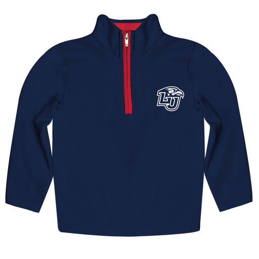 Liberty Flames Hand Sketched Vive La Fete Impressions Artwork  Blue Quarter Zip Pullover V1