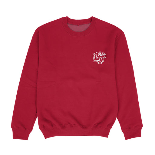 Liberty Flames Hand Sketched Vive La Fete Impressions Artwork Womens  Red Crewneck Sweatshirt