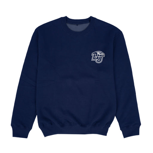 Liberty Flames Hand Sketched Vive La Fete Impressions Artwork Womens  Blue Crewneck Sweatshirt