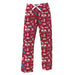 Loyola Marymount Lions Repeat Print Hand Sketched Vive La Fete Impressions Artwork Womens  Red  Lounge Pants