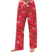 University of Louisville Cardinals Repeat Print Hand Sketched Vive La Fete Impressions Artwork Womens  Red  Lounge Pants