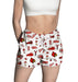 University of Louisville Cardinals Repeat Print Hand Sketched Vive La Fete Impressions Artwork Womens White Lounge Short