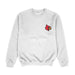 University of Louisville Cardinals Hand Sketched Vive La Fete Impressions Artwork Womens  White Crewneck Sweatshirt