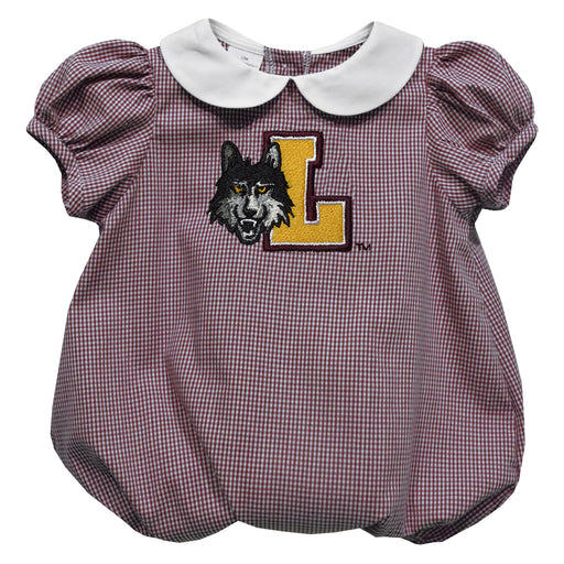 Loyola University Chicago Ramblers Embroidered Maroon Girls Baby Bubble Short Sleeve