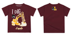 Loyola University Chicago Ramblers Vive La Fete Excavator Boys Game Day Maroon Short Sleeve Tee - Vive La Fête - Online Apparel Store