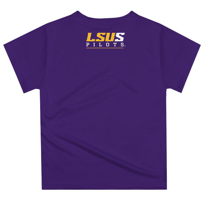 LSU Shreveport LSUS Pilots Vive La Fete Excavator Boys Game Day Purple Short Sleeve Tee - Vive La Fête - Online Apparel Store