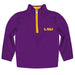 LSU Tigers Vive La Fete Impressions Artwork Purple Quarter Zip Pullover V1