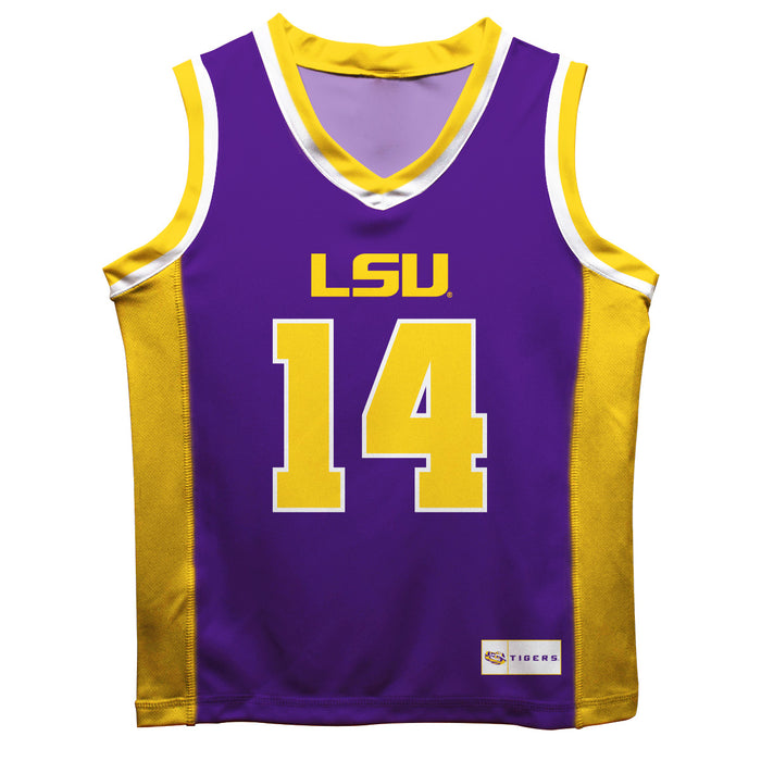 LSU Tigers Vive La Fete Flau'jae Johnson Game Day Purple Boys Basketball Jersey