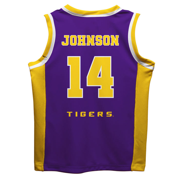 LSU Tigers Vive La Fete Flau'jae Johnson Game Day Purple Boys Basketball Jersey