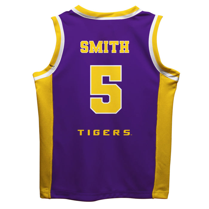 LSU Tigers Vive La Fete Sa'Myah Smith Game Day Purple Boys Basketball Jersey